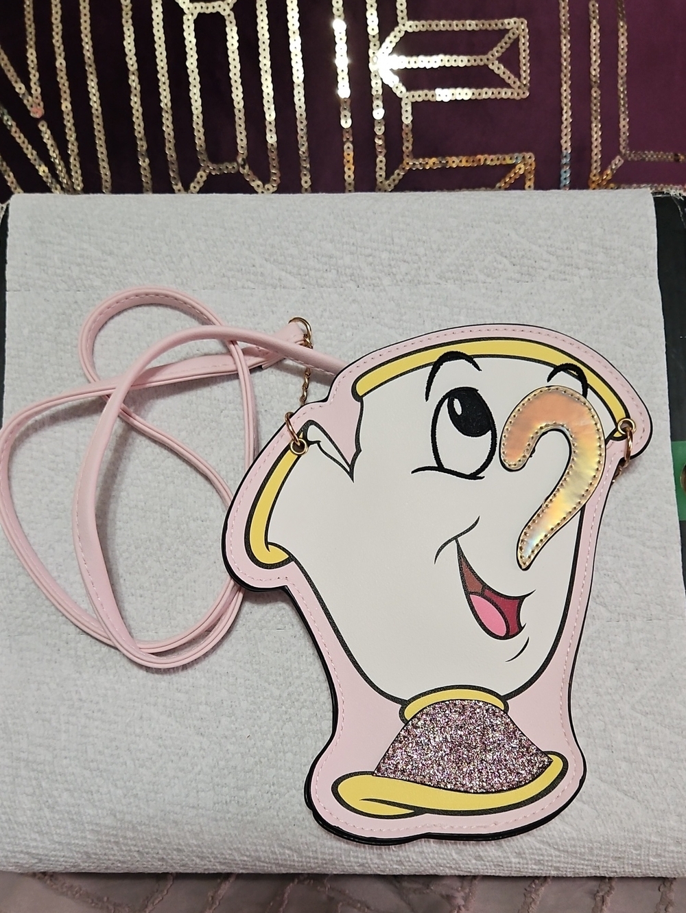 Disney Beauty and The Beast Chip Crossbody Bag